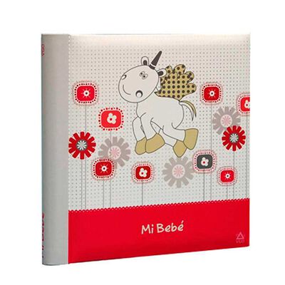 &Aacute;lbum para Fotos Cart&oacute;n Vgo Infantil con Memo y Caratulas 200 Fotos Rojo
