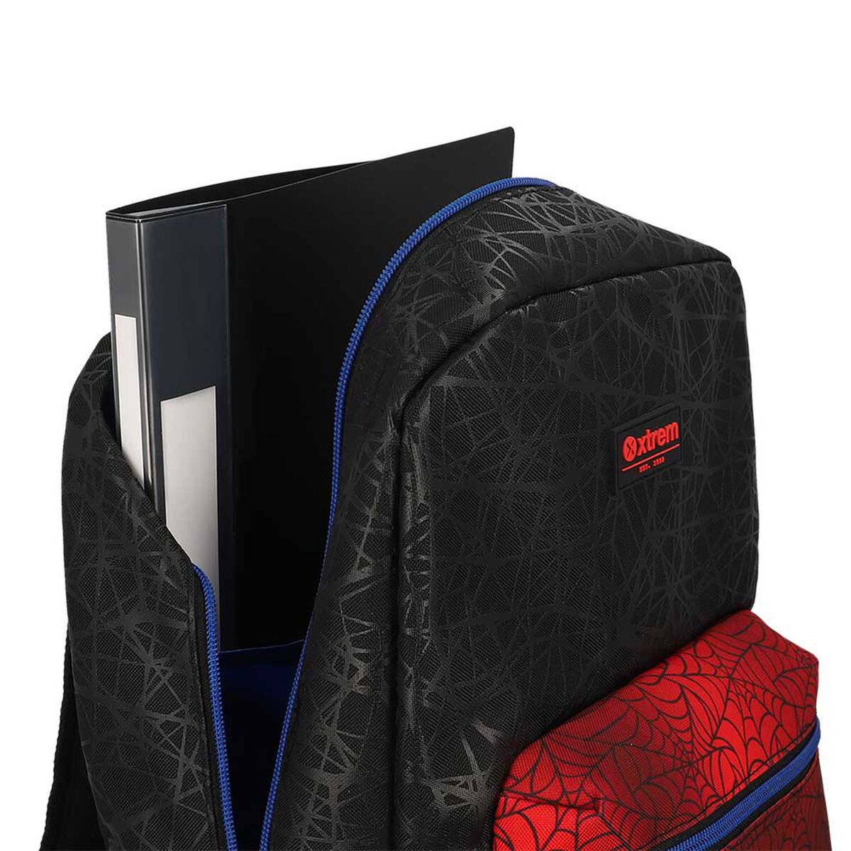 Triple Pack 6XT Mochila Ni&ntilde;o Xtrem Spider Negro/Rojo