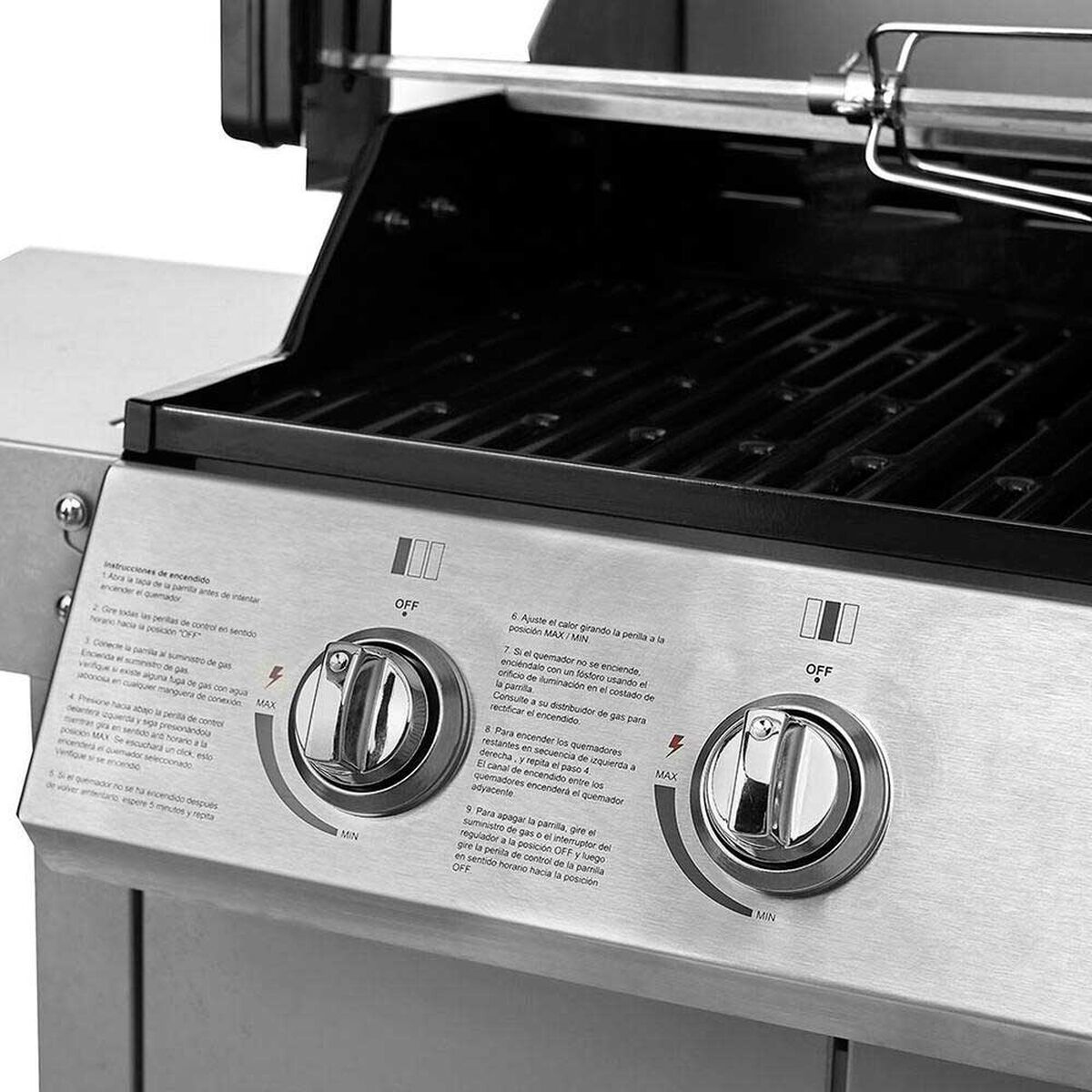 Parrilla a Gas FDV  Elegance 3 Quemadores Acero Inoxidable