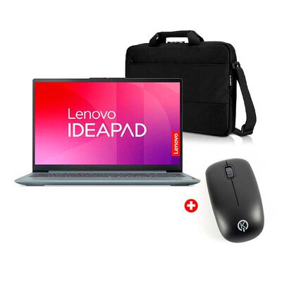 Combo Notebook Lenovo IdeaPad Slim 3 Ryzen 5 8 GB RAM 512 GB SSD 15,6" + Bolso + Mouse Inal&aacute;mbrico Bluetooth Kioto KTCOO2N