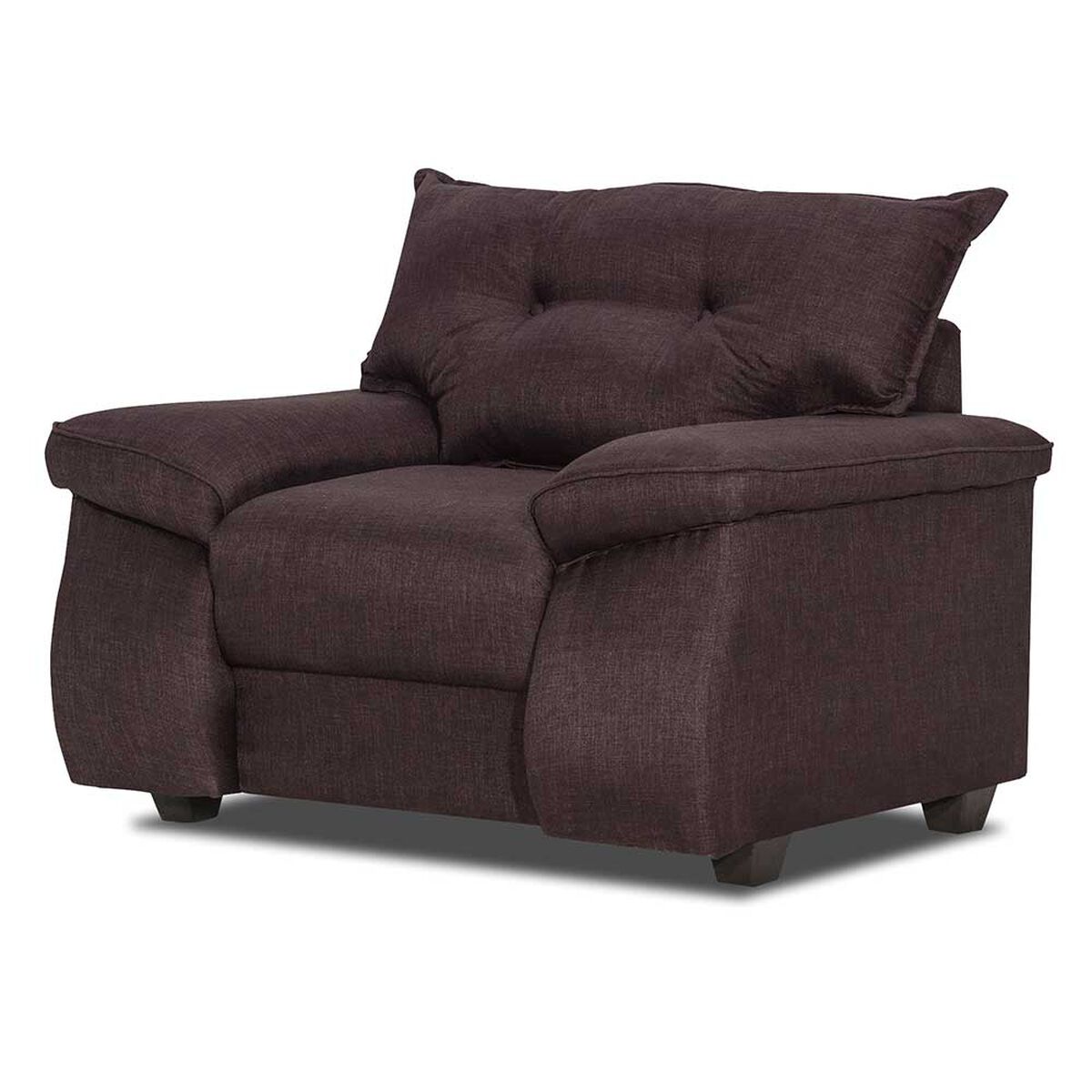 Juego de Living Innovamuebles Fortaleza Córdoba Sofá 3 Cuerpos + Dos Butacas 1 Cuerpo Chocolate