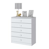 Cómoda Home Mobili Gales 5 Cajones Blanco