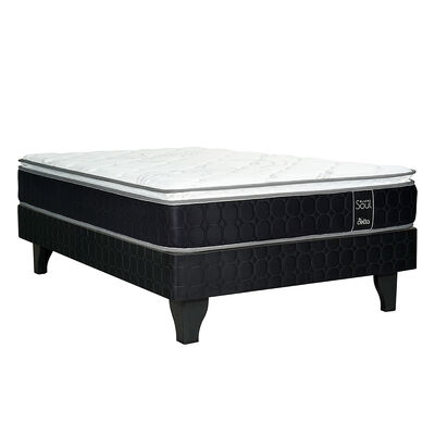 Cama Europea Celta 1,5 Plazas Black Soul