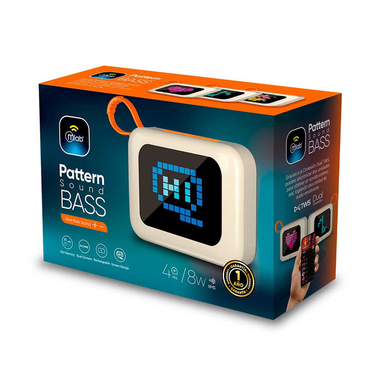 Parlante Bluetooth MLAB 9696 Blanco
