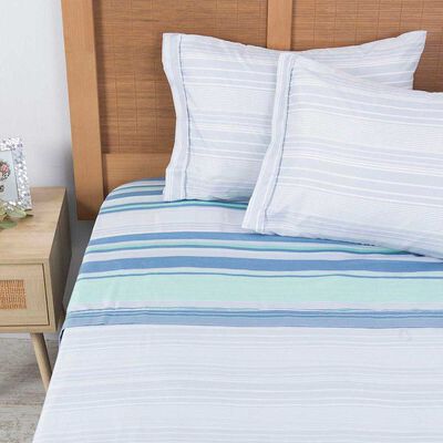 Juego de Sábanas Plumetti King Estampada Cypress