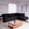 Seccional Derecho Muebles MPR Edimburgo 5 Cuerpos Negro