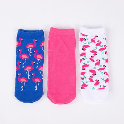 Imagen 1 del producto Pack 3 Calcetines Mujer Icono Fucsia