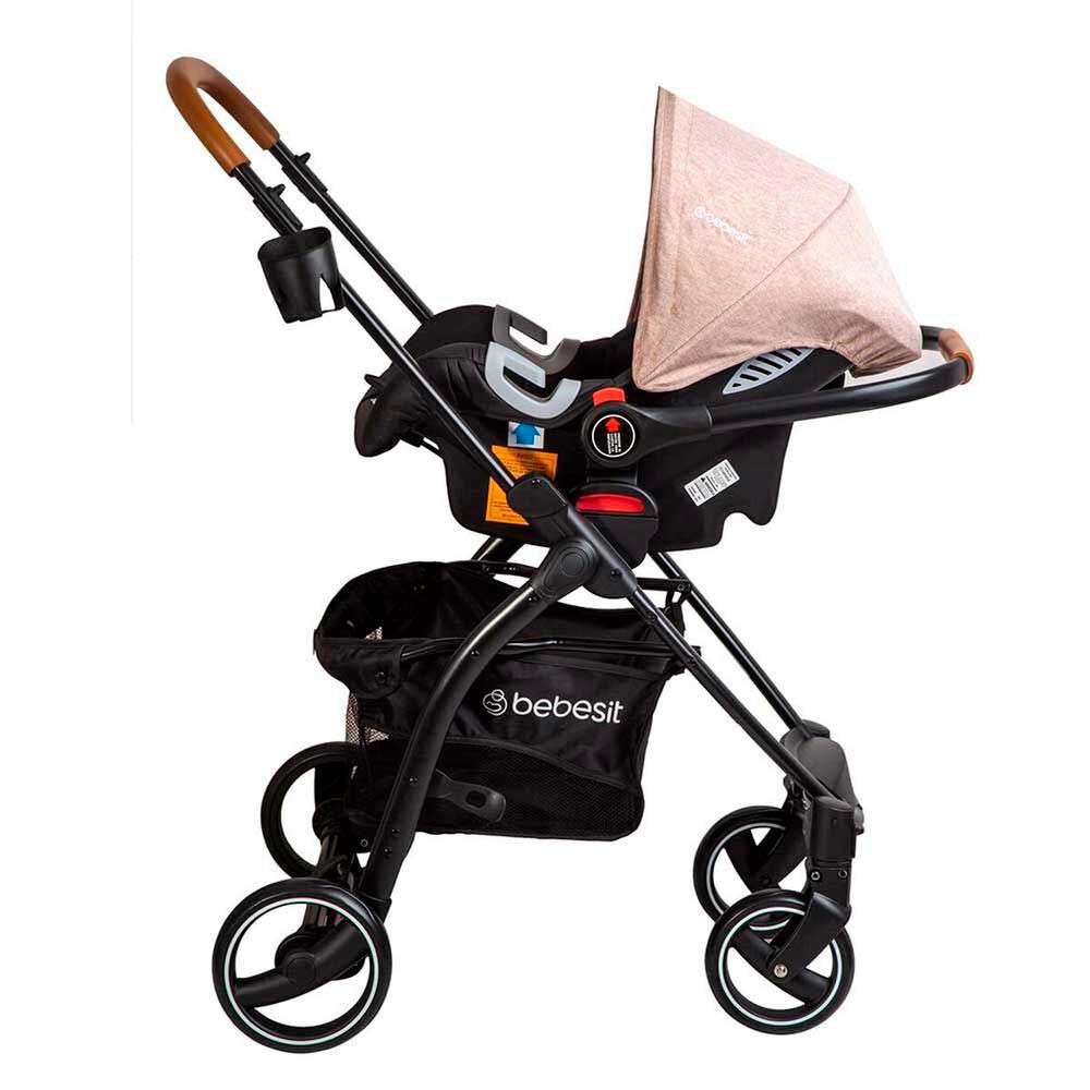 Coche Cuna Travel System Bebe Fénix Beige Bebesit, foto 4
