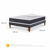 Cama Europea CIC 1,5 Plazas New Ortopedic + Almohada