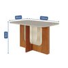 Juego de comedor Decocasa Louis 4 Sillas Off White