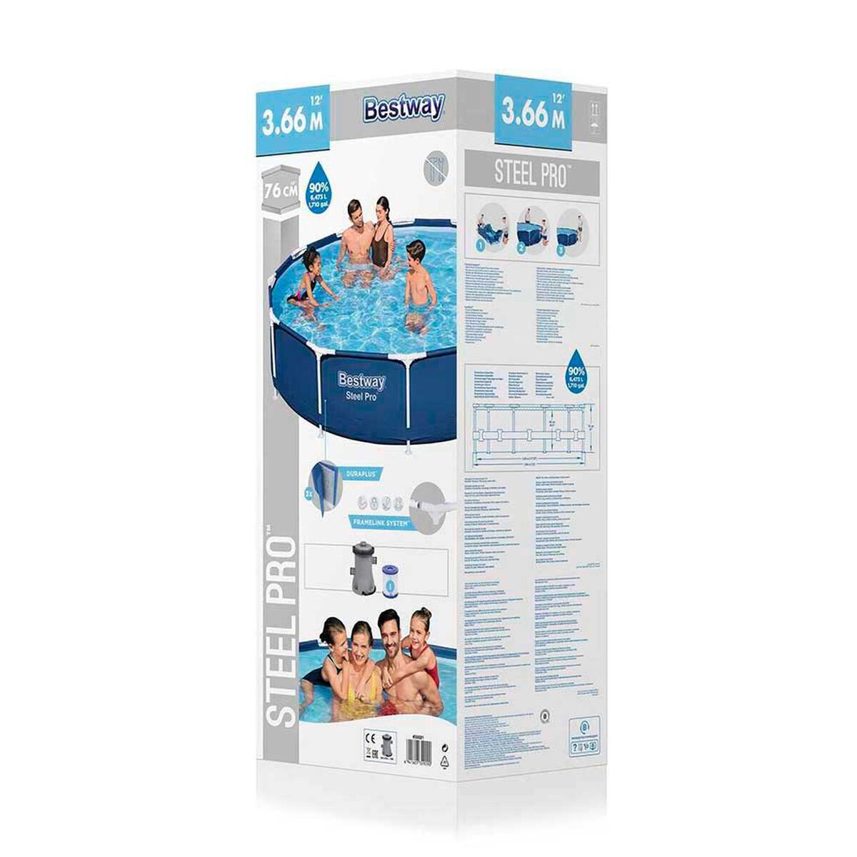 Piscina Estructural Bestway Steel Pro Azul 366 x 76 cm 6473 lt&nbsp;