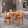 Juego de Comedor Altavision Florencia 4 Sillas Miel Caf&eacute;