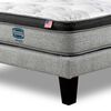 Cama Europea Simmons 1,5 Plazas Dreamer Plazasus Box + Respaldo Urban Arena