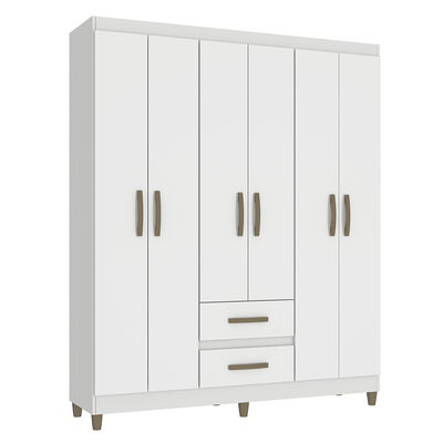 Imagen 1 del producto Clóset Vekkahome Coimbra 6 Puertas 2 Cajones Blanco