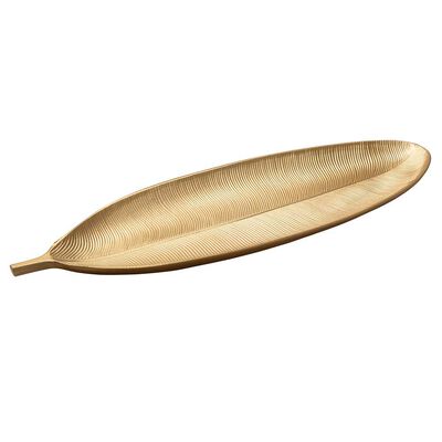 Bandeja Decorativa Madera Vgo Rectangular 59 x 21 cm Dorado