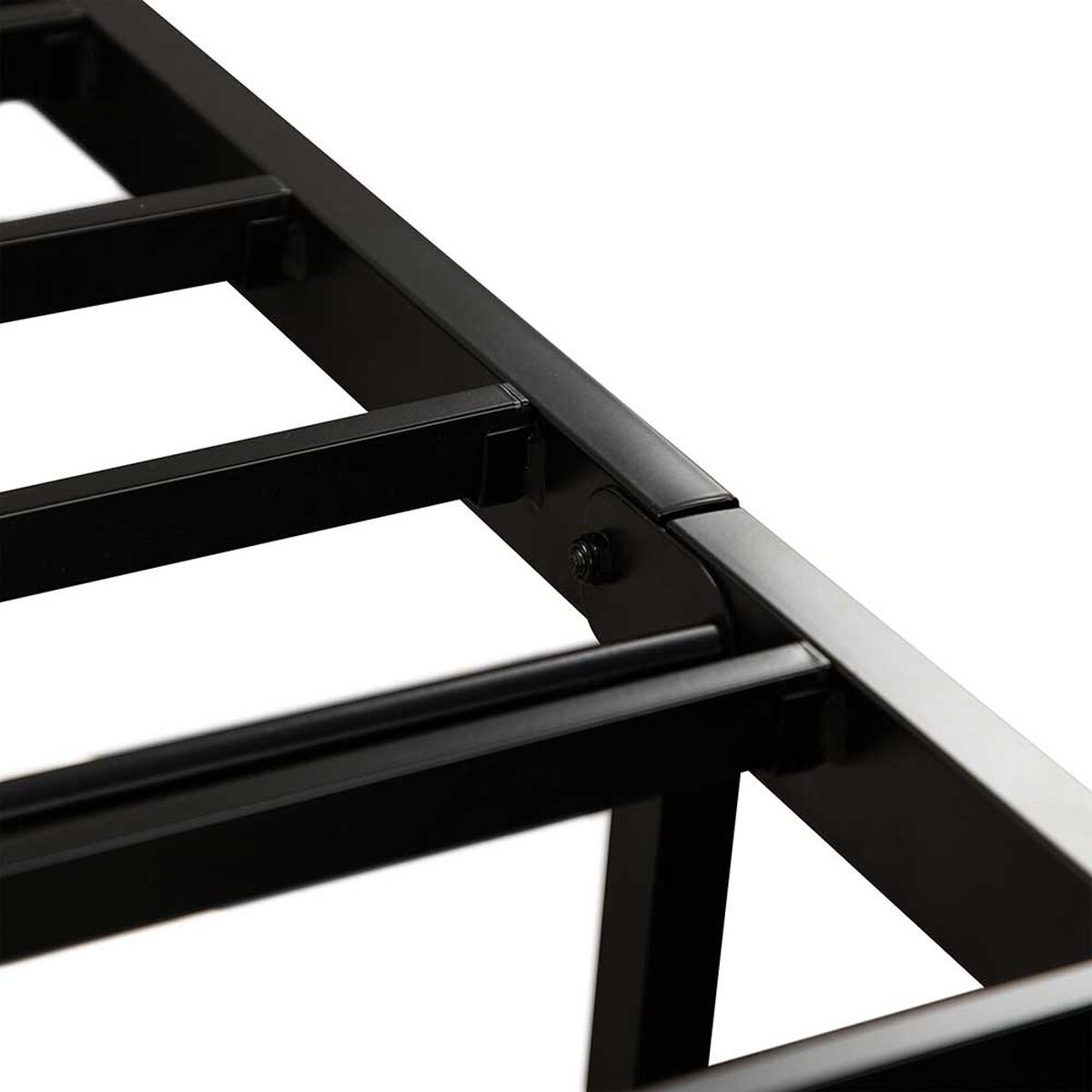 Cama Europea CIC Iron Smart 2 Plazas Premium + Respaldo Black Tapizado + Faldón
