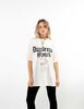Polera Oversized Con Estampado Manga Corta Mujer Icono