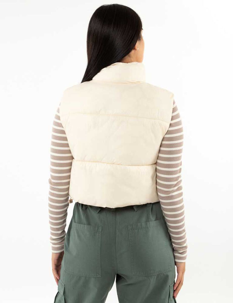 Parka Puffer Sin Mangas Mujer Icono