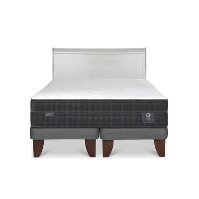 Imagen 1 del producto Cama Europea CIC Base Dividida King Lux + Respaldo Miro Alpino