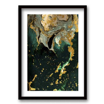 Cuadro Decorativo Retela Marmol Verde 70 x 50 cm