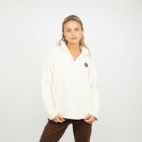 Polerón Peludo Mujer Icono Crudo, Negro, Petroleo