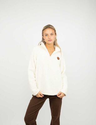 Imagen 1 del producto Polerón Peludo Mujer Icono Crudo, Fucsia, Negro, Petroleo