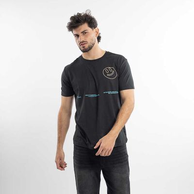 Polera Con Print Manga Corta Hombre Cutback