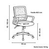 Silla de Escritorio Arthome Paris Negra
