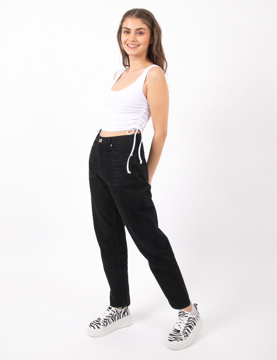 Jeans Mom Tiro Alto Mujer Icono