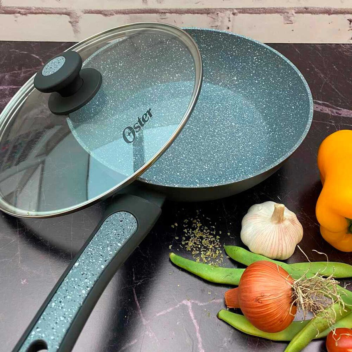 Sart&eacute;n Wok Aluminio Oster Bastone 24,5 cm