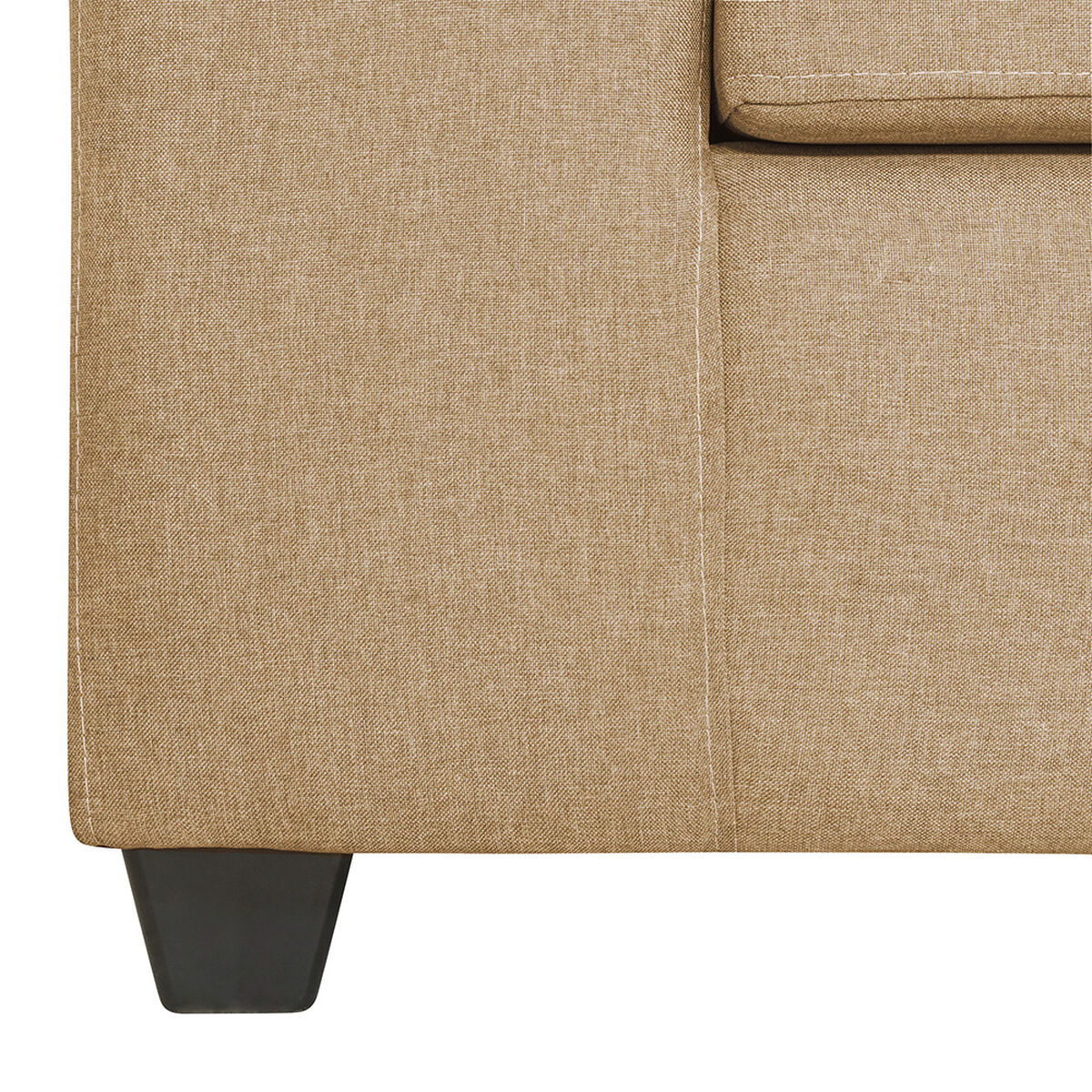 Juego de Living Innovamuebles Kahlo Sofá 2 Cuerpos + Dos Pouf 1 Cuerpo Oro
