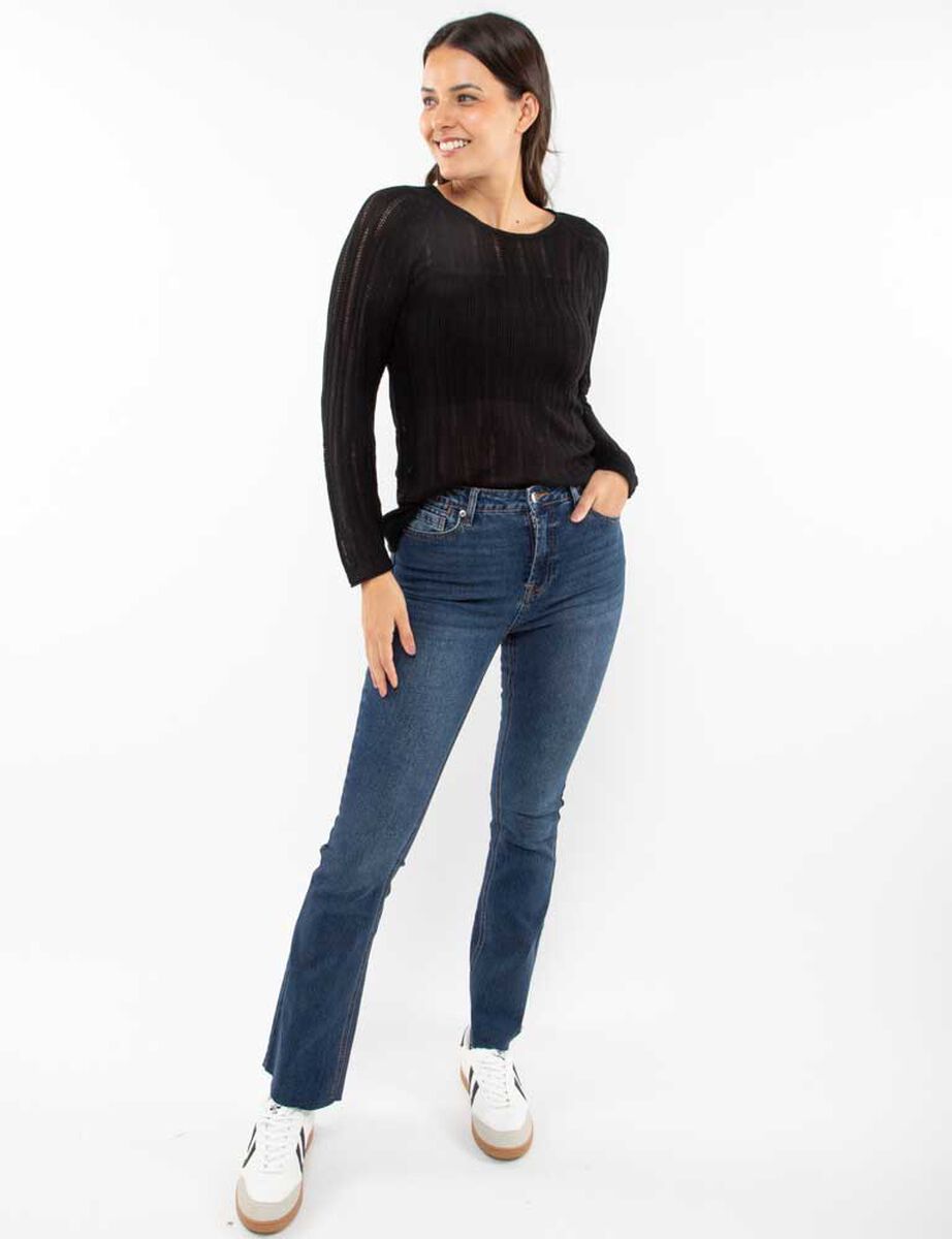 Jeans Flare Mujer Zibel