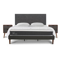 Cama Europea CIC King New Ortopedic + Respaldo Eufrates + 2 Veladores + Almohadas + Plumón