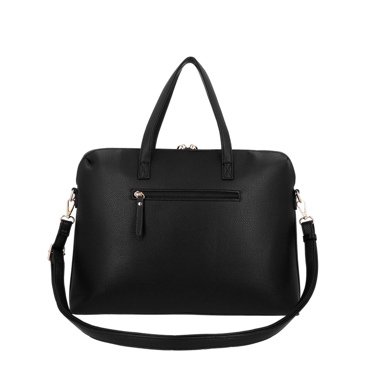Cartera de Mujer Porta Laptop 14" Secret Aruba SC7 Grande Negro