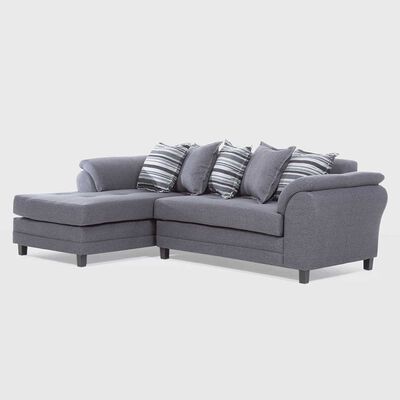 Imagen 2 del producto Sofá Seccional Izquierdo Living Factory Mustang 4 Cuerpos Gris