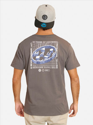 Imagen 2 del producto Polera Con Estampado Manga Corta Hombre Maui And Sons Gris