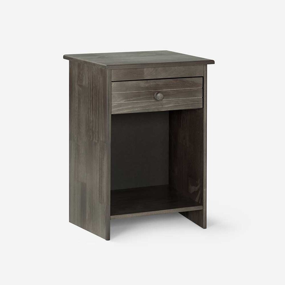 Camas Europeas Dúplex Rosen 1,5 Plazas Wave + Respaldo + Velador Tabor Grafito
