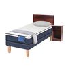 Cama Europea 1.5 Plazas Excellence Plus + Mueble + Respaldo