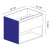Mueble Vanitorio Mobikit Curazao 2 Puertas Jerez