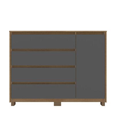 Imagen 2 del producto Cómoda Vekkahome Coimbra 4 Cajones 1 Puerta Grafito