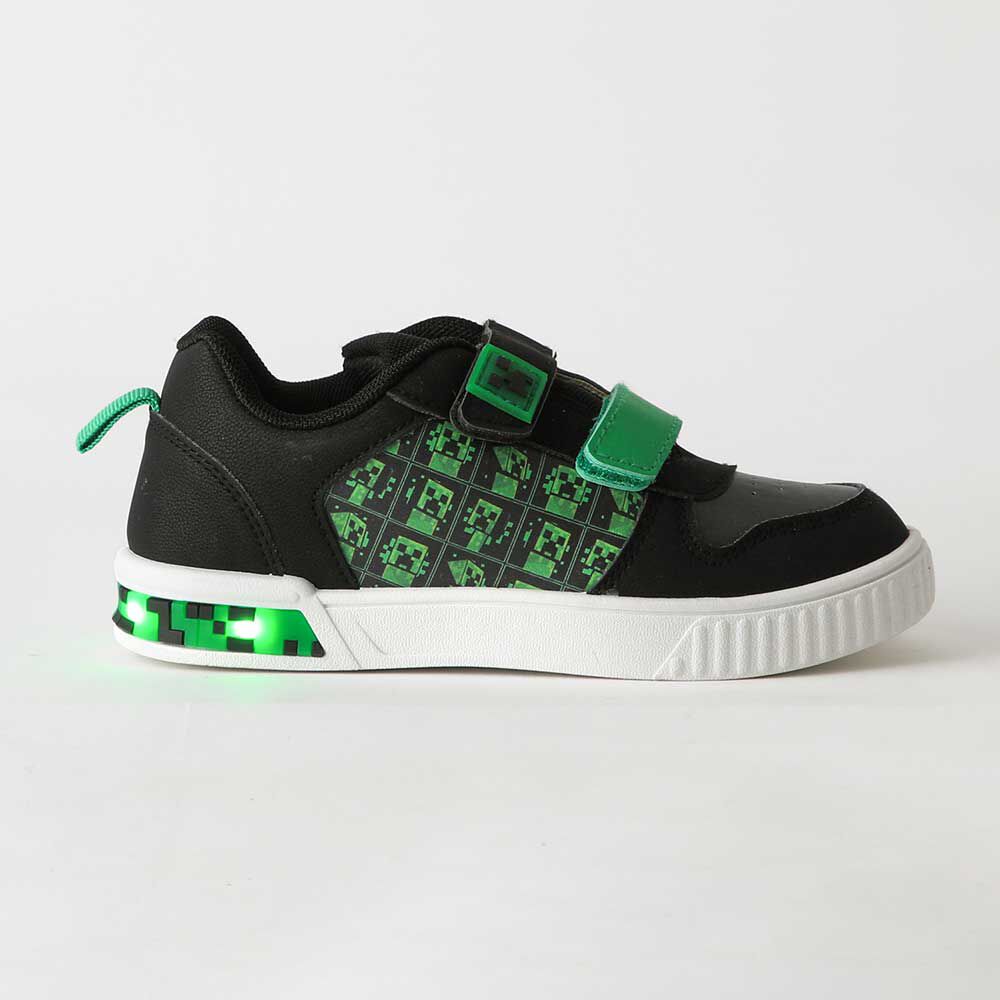 Zapatilla Con Luces Creepers Niño Minecraft