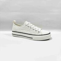 Zapatilla Urbana Mujer Icono Blanco, Nude