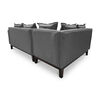 Seccional Izquierdo Living Factory Berlin 4 Cuerpos Gris