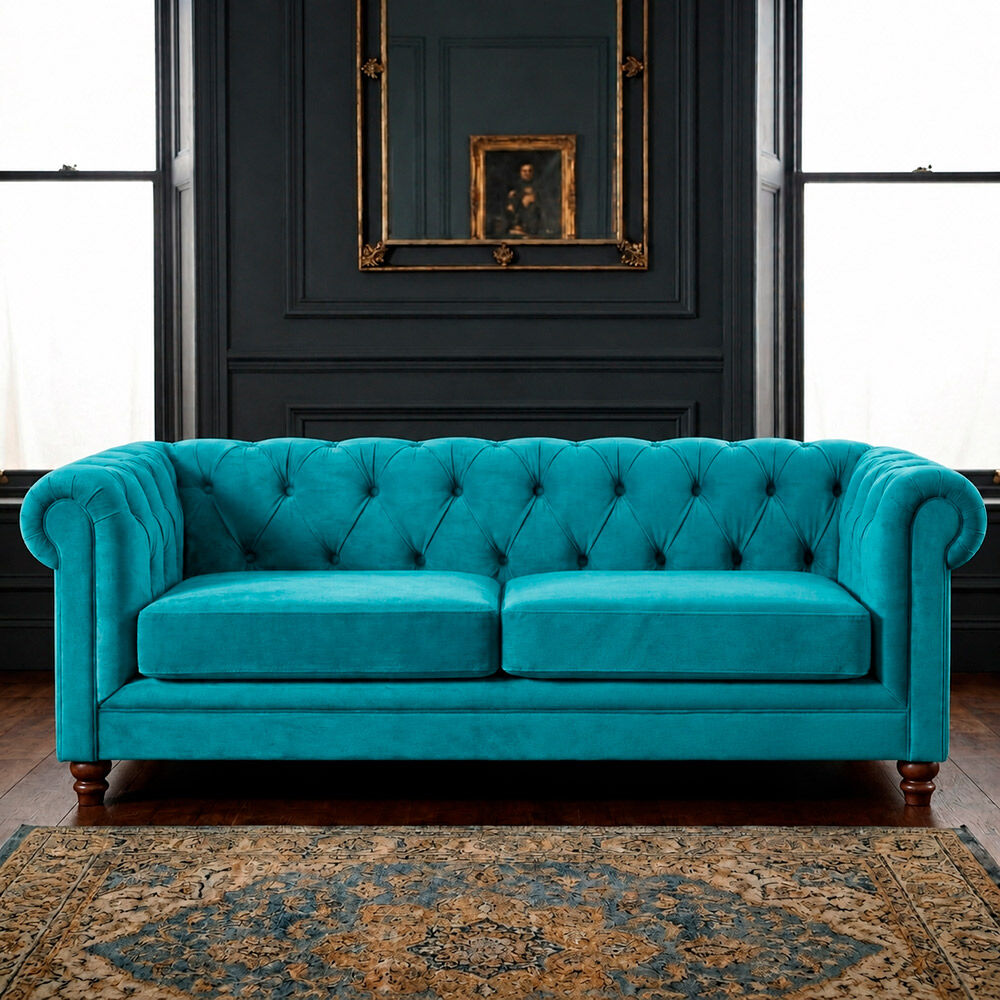 Sofá Latam Home Florencia 3 Cuerpos Turquesa