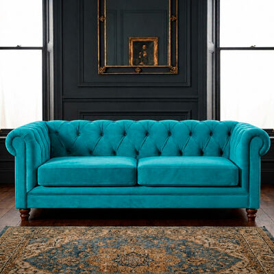 Sof&aacute; Latam Home Florencia 3 Cuerpos Turquesa