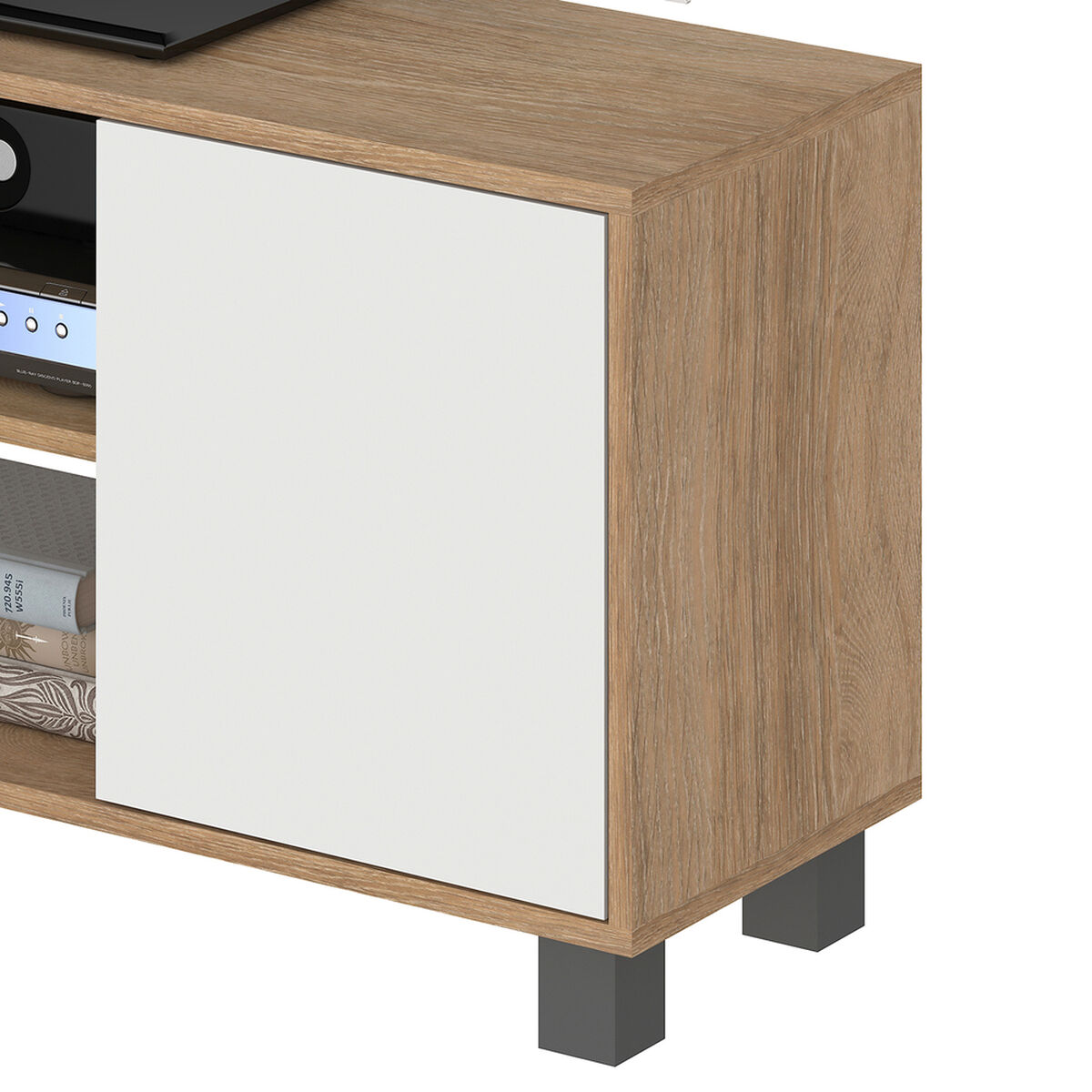 Rack TV Vekkahome Portugal 50 pulgadas Blanco