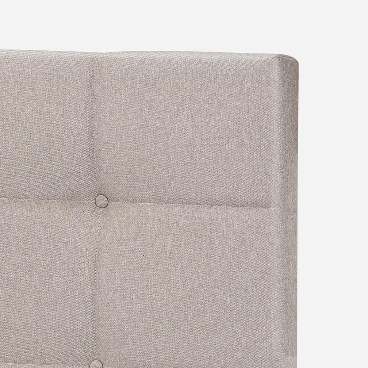 Cama Europea Rosen Super King Driven + Respaldo + Velador Issey Niebla