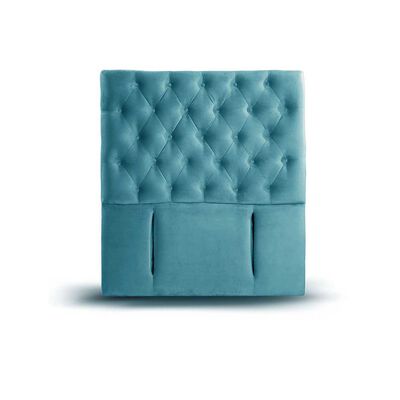 Respaldo Latam Home 1,5 Plazas Florencia Tela Velvet Turquesa