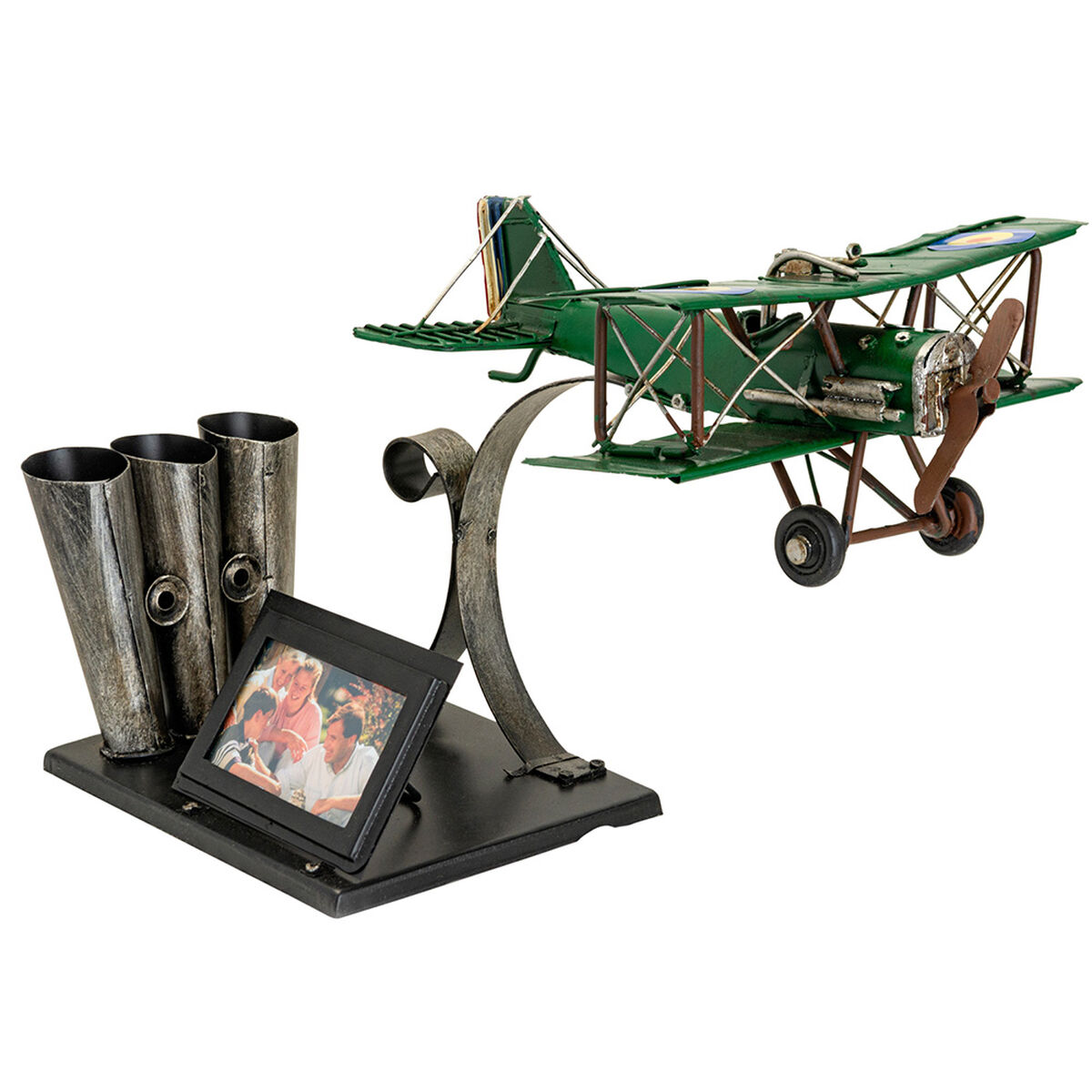 Adorno Metal Vgo Aerop. Con P/Lapiz Verde