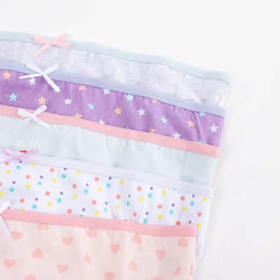 Imagen 2 del producto Pack 5 Calzón de Algodón Niña Chess Celeste, Gris, Rosado